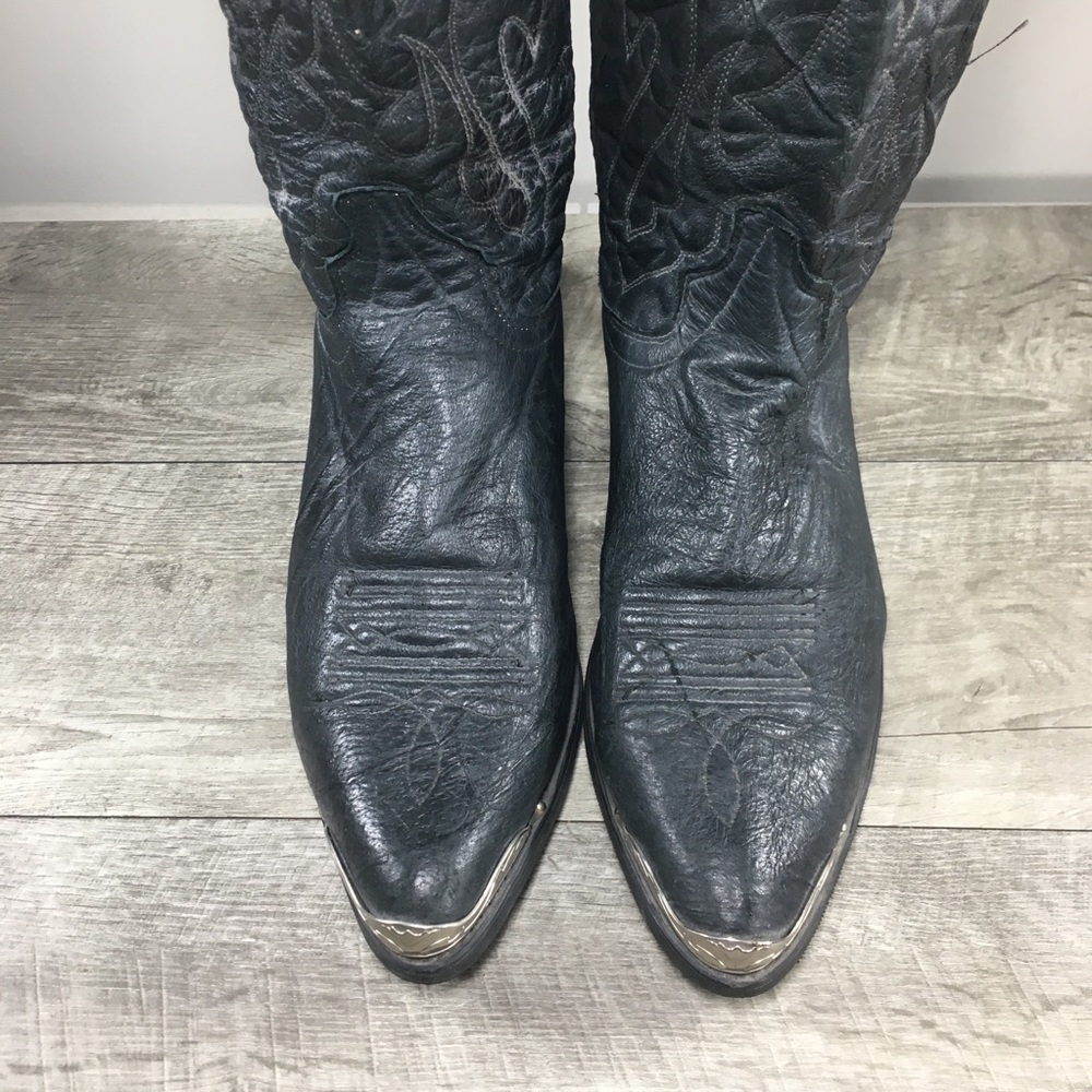 Laredo Men's 7640 East Bound Cowboy Western Pull On Mens Boots Vintage Size 10 - Picture 5 of 12